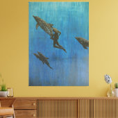 イルカを救出する キャンバスプリント (インサイチュ (リビング))