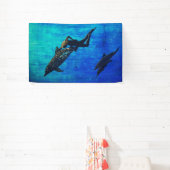 イルカを救出する 横断幕 (インサイチュ)