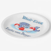 イルカを浮かせるものは ペーパープレート (アングル)