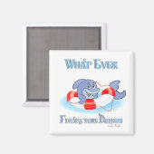 イルカを浮かせるものは マグネット (正面/裏面)