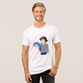 イルカを見た人はいますか？ トライブレンドＴシャツ (正面全面)