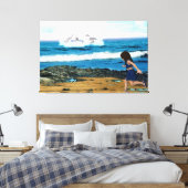 イルカを見る キャンバスプリント (インサイチュ (寝室))