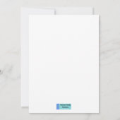 イルカカクテルパーソナライズ 招待状 (裏面)