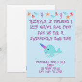 イルカカクテルパーソナライズ 招待状 (正面/裏面)