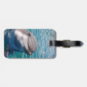 イルカパーソナライズされた ラゲッジタグ (裏面横)