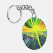 イルカファミリーin the sunshine キーホルダー (正面左)