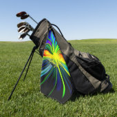 イルカファミリーin the sunshine ゴルフタオル (グリーン)