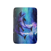 イルカファンタジー瞑想または バスマット (正面縦)