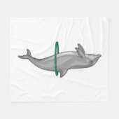 イルカフィットネスタイヤスポーツ フリースブランケット (正面(横))