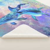 イルカンカップル-美しい シェルパブランケット (3/4)