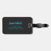 イルカ保護ザポポアズと海ヴィンテージ ラゲッジタグ (裏面横)