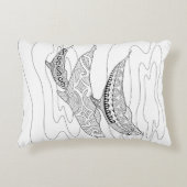 イルカ大人3頭着色枕 アクセントクッション (正面)