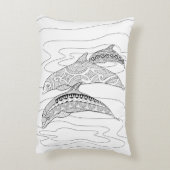 イルカ大人3頭着色枕 アクセントクッション (裏面(縦))