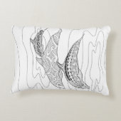 イルカ大人3頭着色枕 アクセントクッション (裏面)