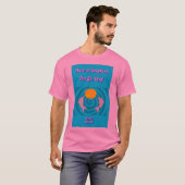 イルカ大変な日の人のピンクのTシャツを持って下さい Tシャツ (正面フル)