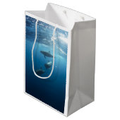 イルカ家族 ミディアムペーパーバッグ (裏面アングル)