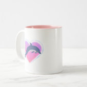 イルカ愛マグ ツートーンマグカップ (正面左)