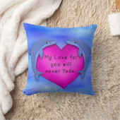 イルカ愛 クッション (ブランケット)