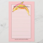 イルカ文カラフル房具 便箋 (正面)