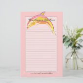 イルカ文カラフル房具 便箋 (スタンド正面)