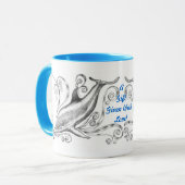 "イルカ木炭II」信号器のマグ マグカップ (正面左)