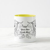 "イルカ木炭II」信号器のマグ マグカップ (中央)