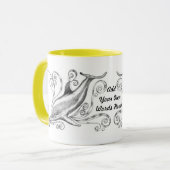 "イルカ木炭II」信号器のマグ マグカップ (正面左)