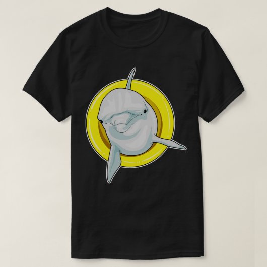 イルカ水泳救命ブイ Tシャツ (デザイン正面)