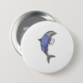 イルカ秘書の紙 缶バッジ (正面&裏面)