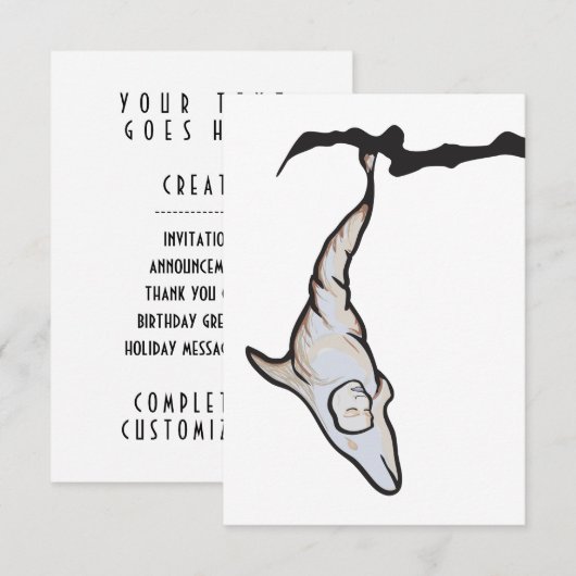 イルカ繭 招待状 (正面/裏面)