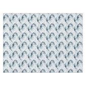 イルカ航海のと魚の模様 テーブルクロス (正面(横))