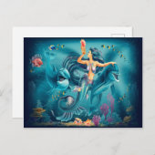 イルカ葉書つき人魚 シーズンポストカード (正面/裏面)