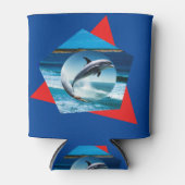 イルカ踊りオンザウェーブズクーラーボックス 缶クーラー (正面)