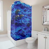 イルカ遊のボールブルー海シャワーカーテン シャワーカーテン (インサイチュ)