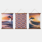 イルカ遊の子だ。3個セット, 吊り下げ型タペストリー (トリプル)