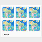 イルカ遊 スクエアシール (シート)