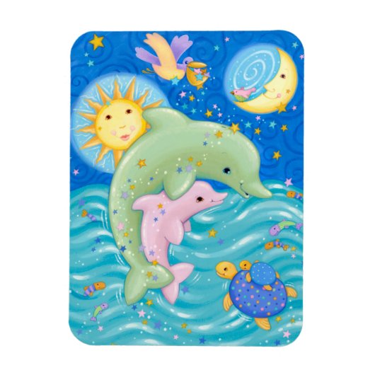 イルカ遊 マグネット (縦)