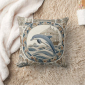 イルカ3 クッション (ブランケット)