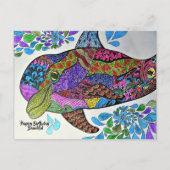 イルカ カラフル | ぬりえ 書籍 ポストカード (正面)