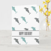 イルカ カード (黄色い花)