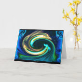 イルカ カード (黄色い花)