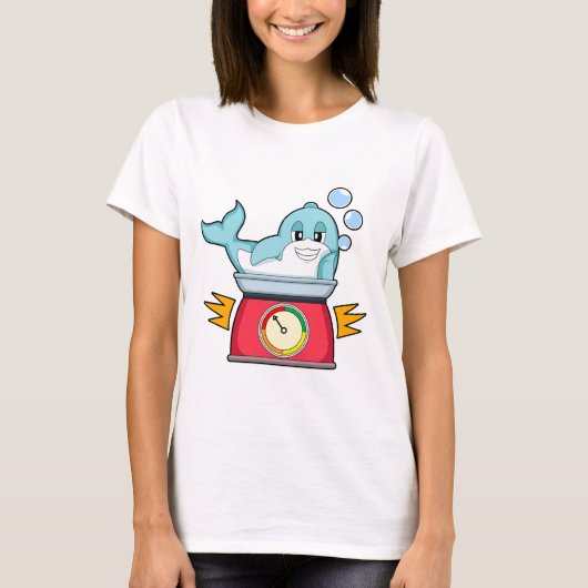 イルカ キッチンスケール Tシャツ (正面)