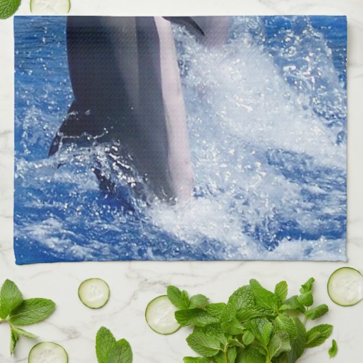 イルカ キッチンタオル (折り畳み)