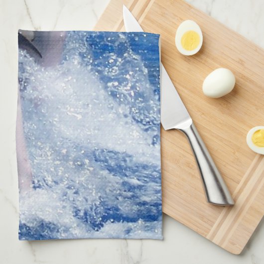 イルカ キッチンタオル (四つ折り)