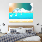 イルカ キャンバスプリント (インサイチュ (寝室))