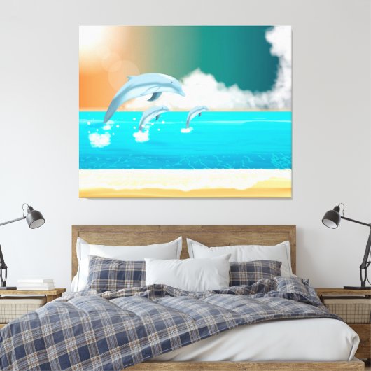 イルカ キャンバスプリント (インサイチュ (寝室))