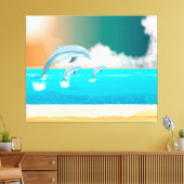 イルカ キャンバスプリント (インサイチュ (リビング))