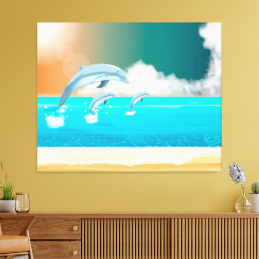 イルカ キャンバスプリント (インサイチュ (リビング))