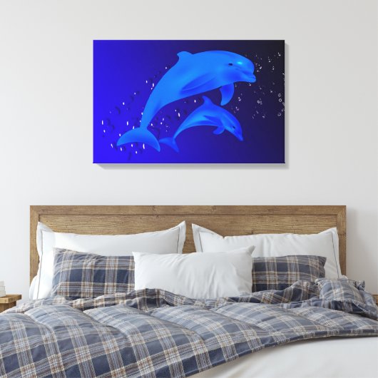 イルカ キャンバスプリント (インサイチュ (寝室))