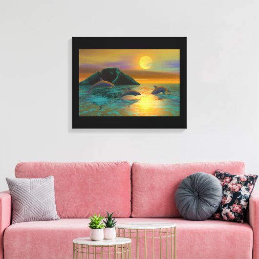 イルカ キャンバスプリント (インサイチュ (リビング))